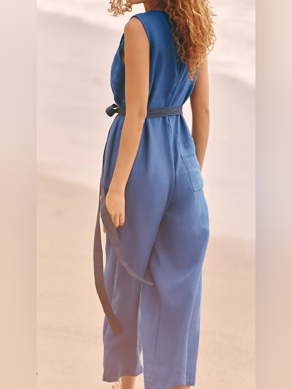 Anthropologie Touche Linen Jumpsuit - Picture 3 of 7